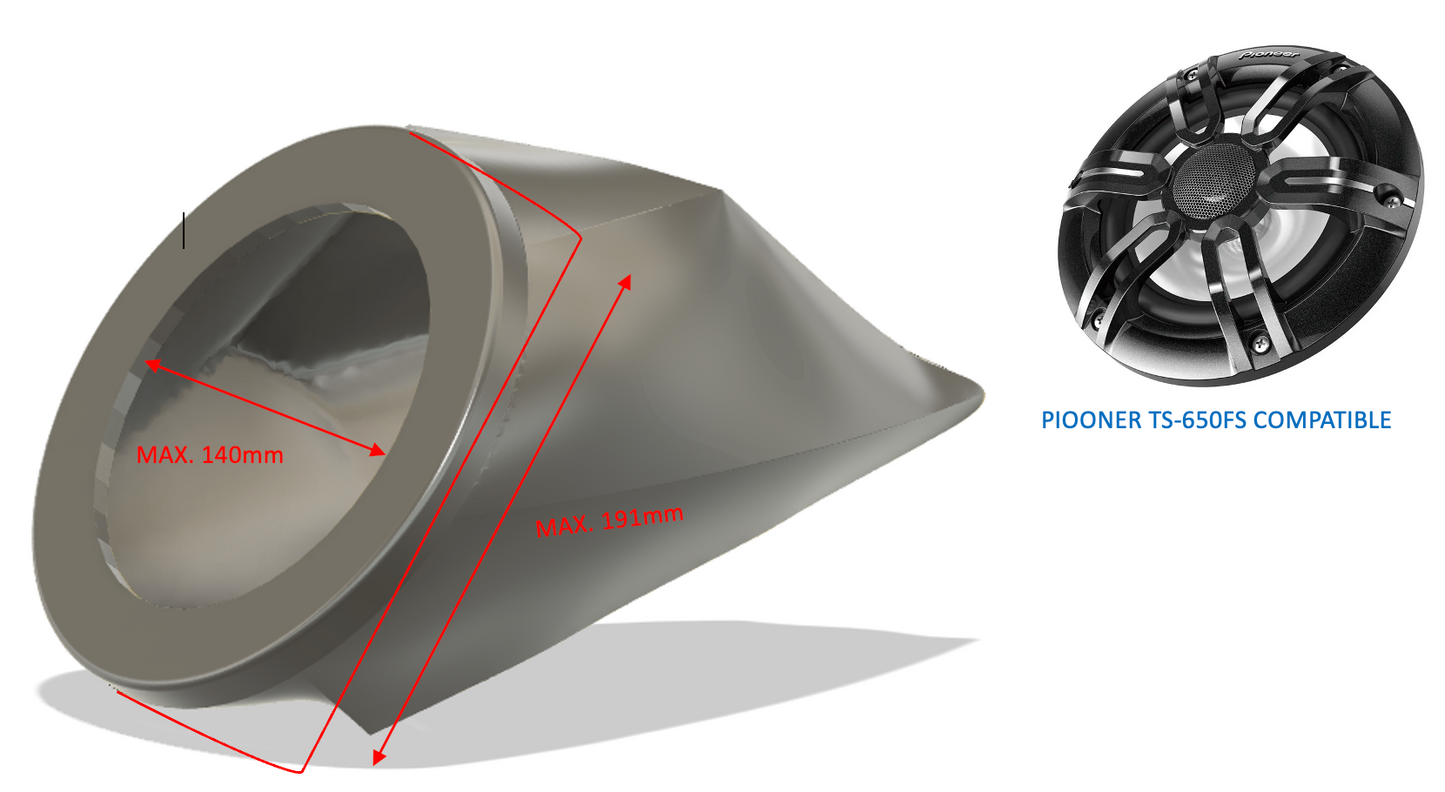 Sea doo GTR RXP 2014-2019 Carcasas para altavoces y sistemas de audio 6.5"