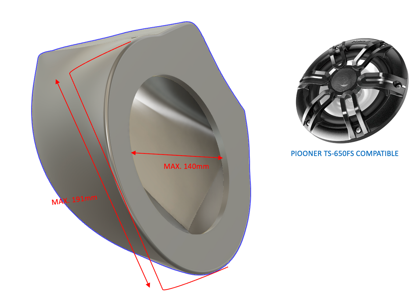 Sea doo GTX 2004-2006 Carcasas para altavoces y sistemas de audio 6.5"