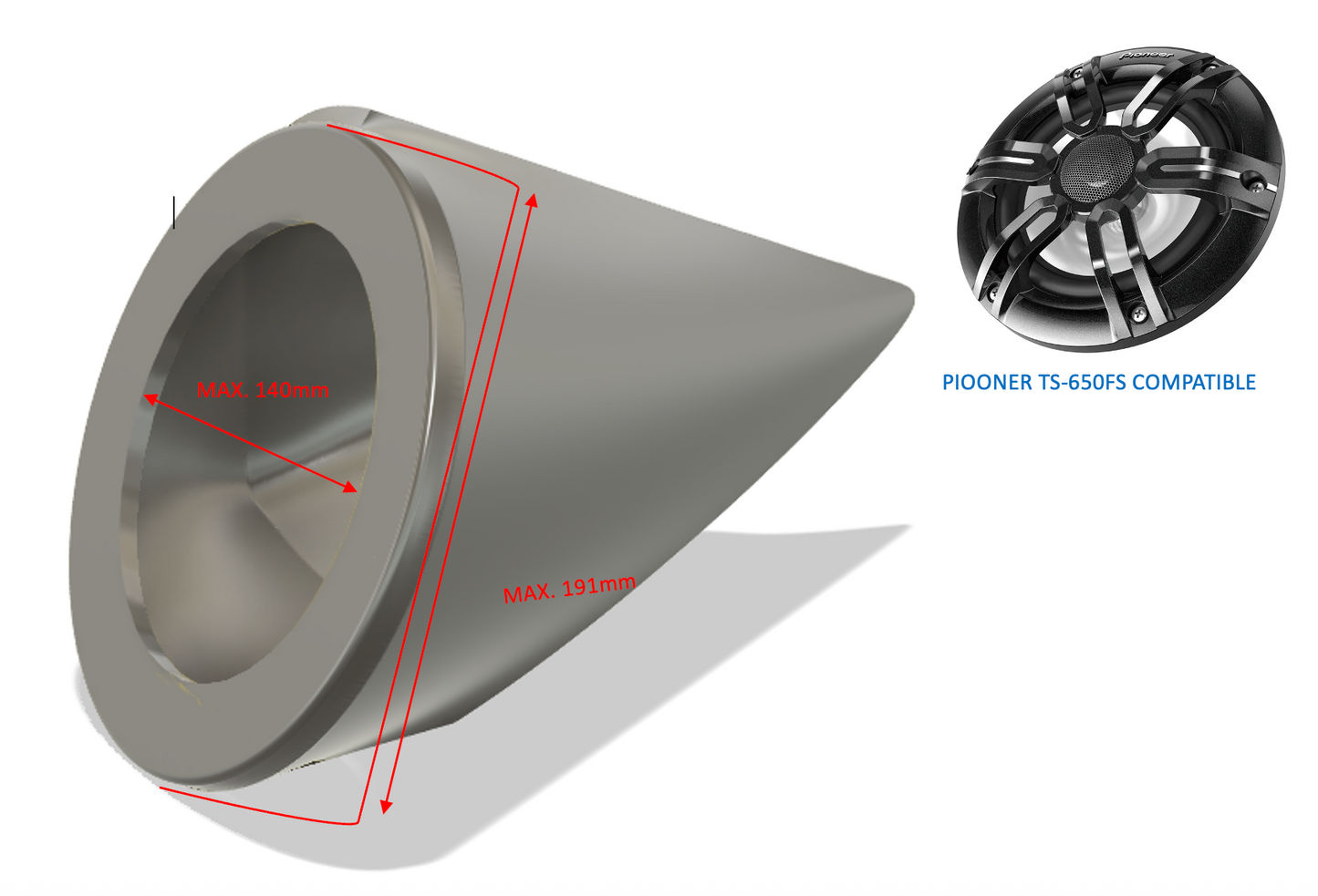Sea doo GTX 2007-2009 Carcasas para altavoces y sistemas de audio 6.5"