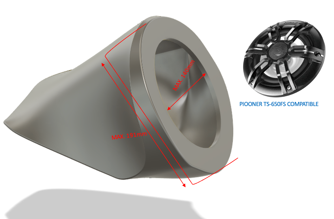 Yamaha FZR FZS 2009 Carcasas para altavoces y Sistemas de audio